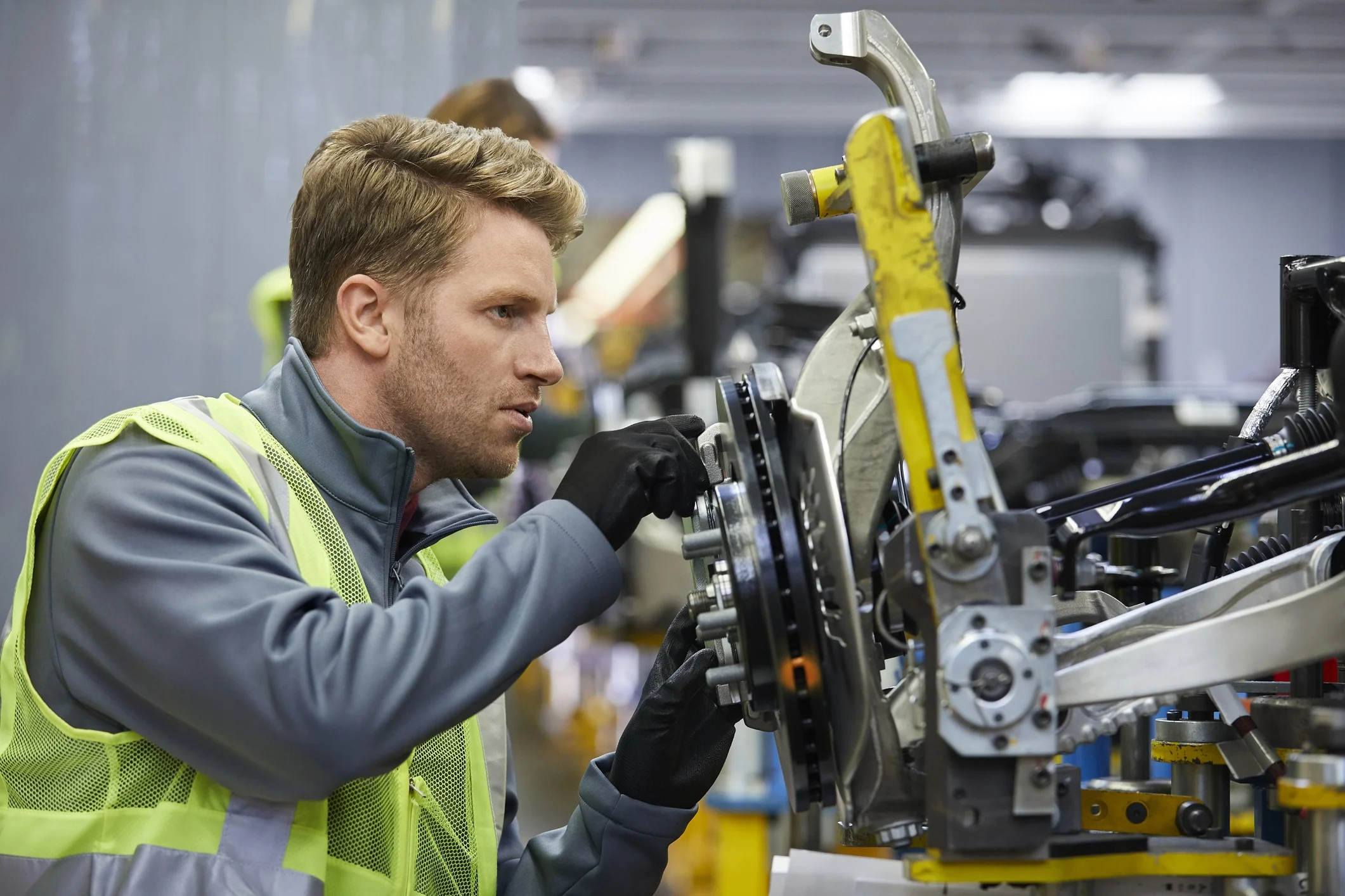 Engineer working in manufacturing industry