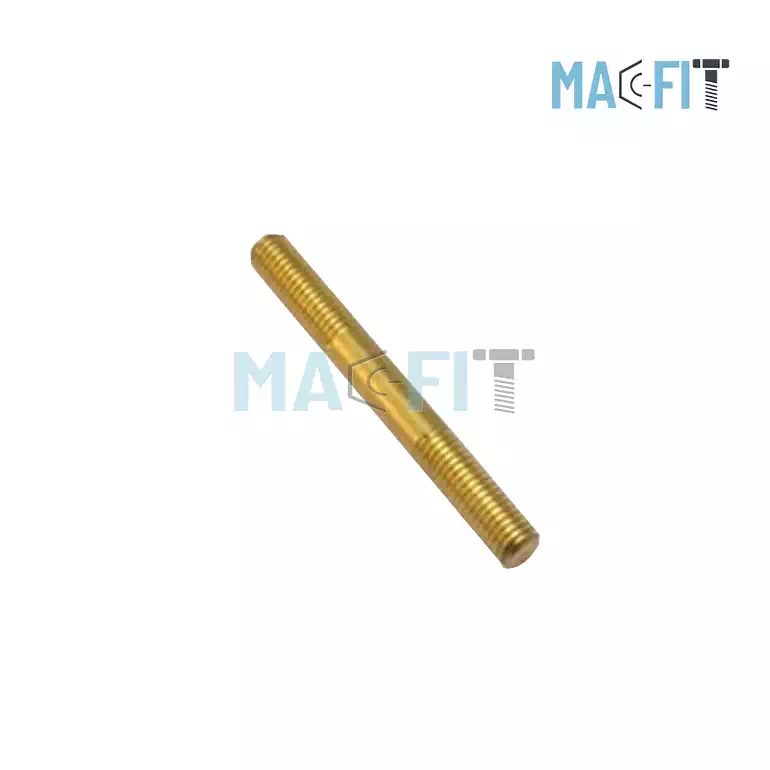 Brass Half Threaded Stud
